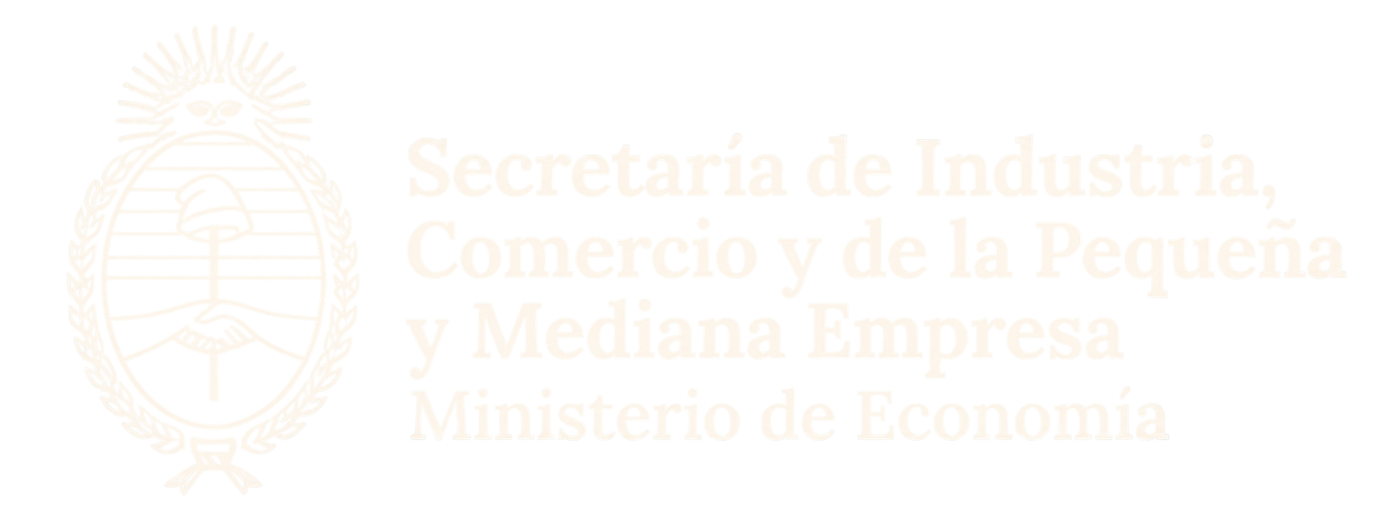Emblema gubernamental argentino en marfil